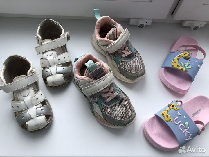 Одежда на девочку пакетом 98-104, обувь 26
