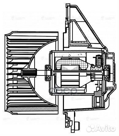 Э/вентилятор отоп. для а/м Peugeot Expert (16)