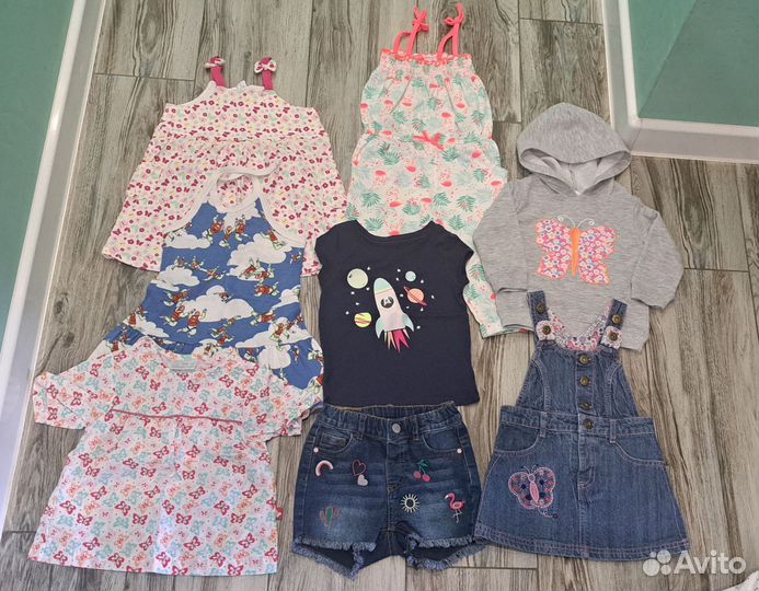 Детские вещи пакетом на девочку 80 86 лето