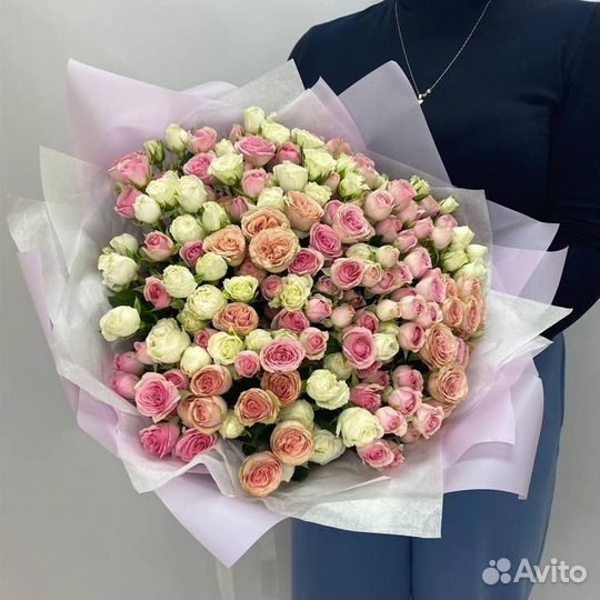 Кустовые розы букет, розы