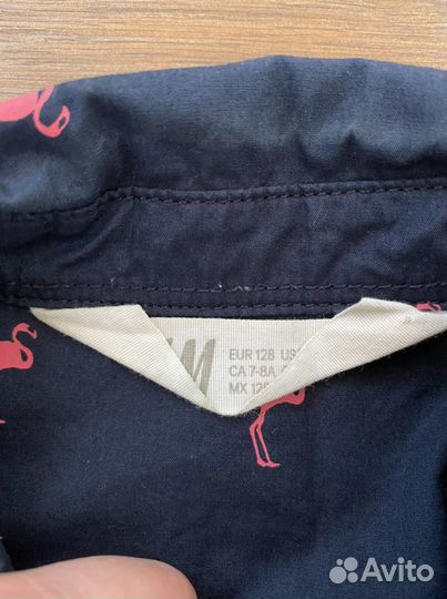 Рубашка hm, рост 128
