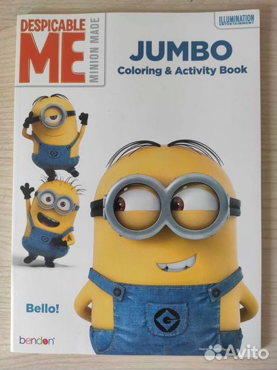 Миньон раскраска на англ языке оригинал