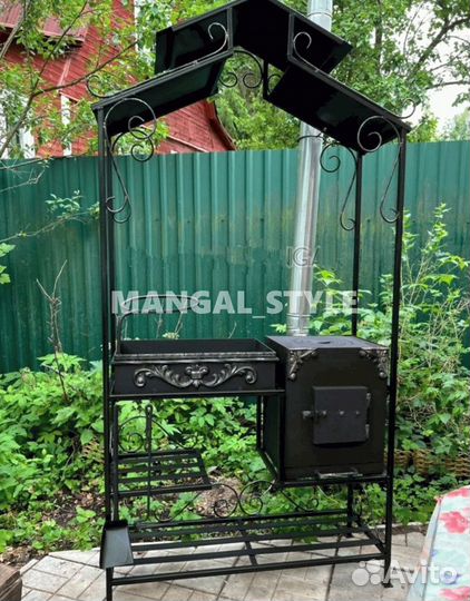 Мангал с крышей