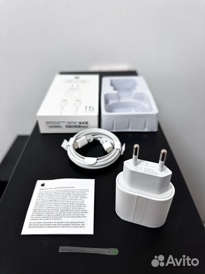 Быстрая зарядка на iPhone 15 USB-C to USB-C