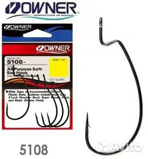 Крючок Owner 5108 All Purpose Softbait Hook BC № 1