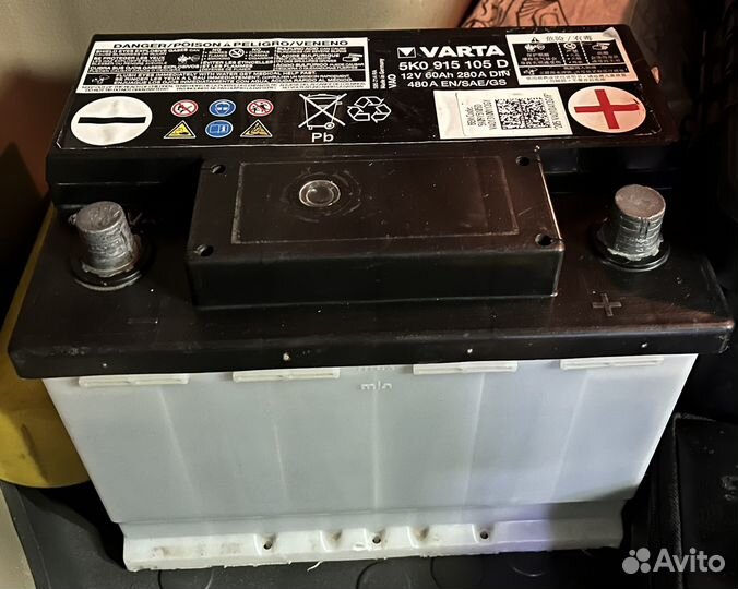 Аккумулятор volkswagen polo родной