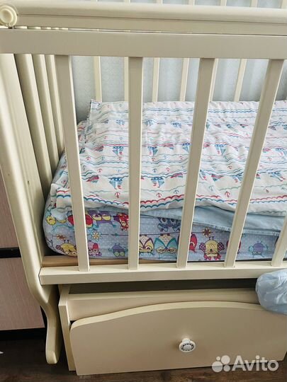 Детская кроватка 120 60 с матрасом