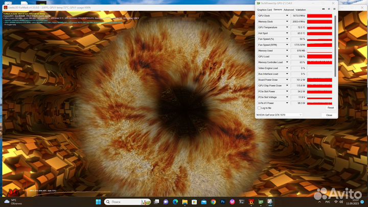 Asus GeForce GTX 1070 dual OC 8Gb