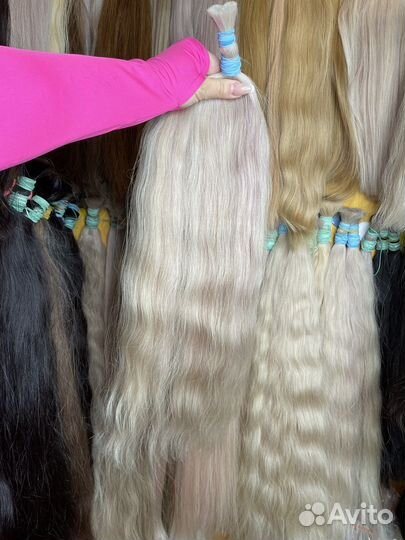 Волосы натуральные волнистые