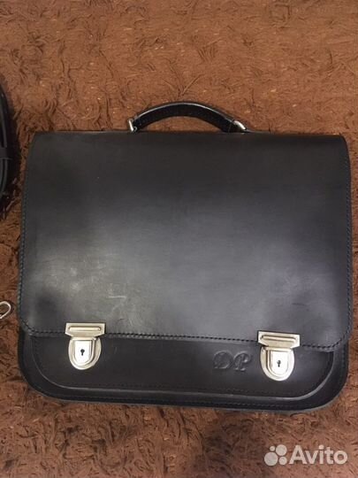 Мужской кожаный портфель