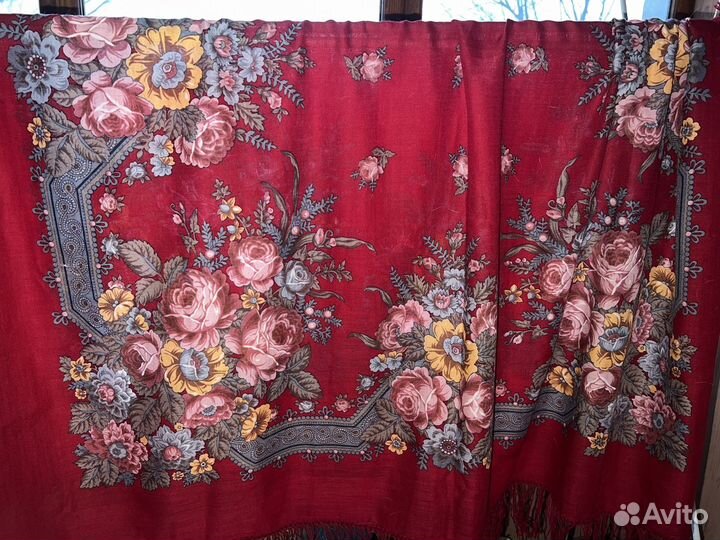 Павловопосадский платок шерсть