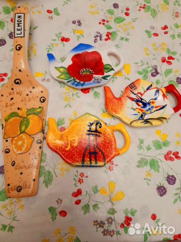 Блюдца для чайных пакетиков,открыватель банок