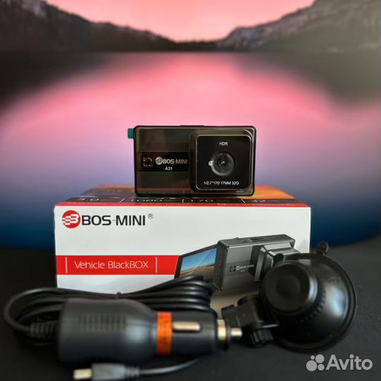 Видеорегистратор boss mini A31, Full HD, Микрофон (Арт.70542)