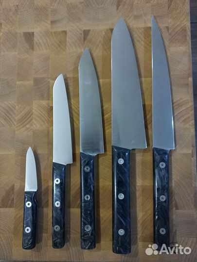 Набор кухонных ножей конвекс (выпуклая линза)