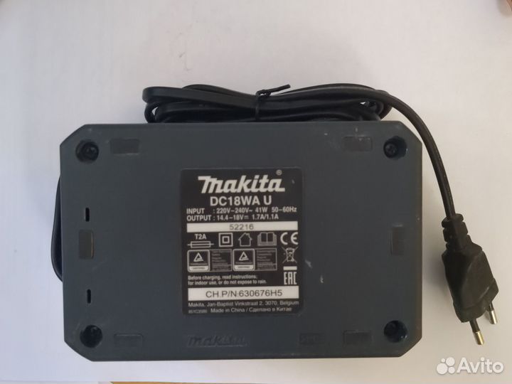 Зарядное makita 18v и 14.4v DC18WA оригинальное