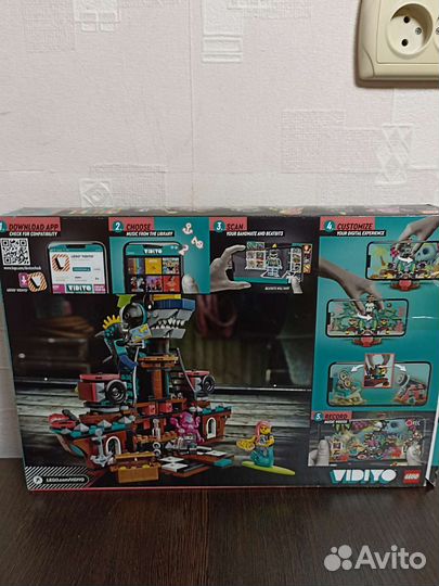 Конструктор Лего vidiyo 43114 Корабль Пирата Панка