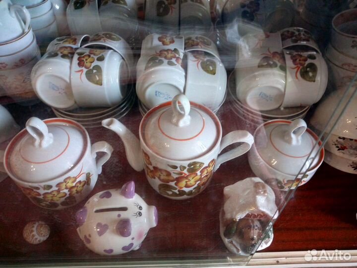 Редкий чайный Сервиз на 12 персон, Винтаж