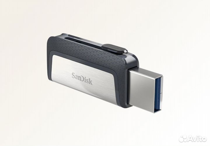 Флешка SanDisk Ultra Dual128GB USB 3.1/Type-C (Чер