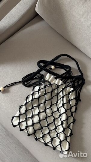 Хлопковые авоськи с джинсовым мешочком