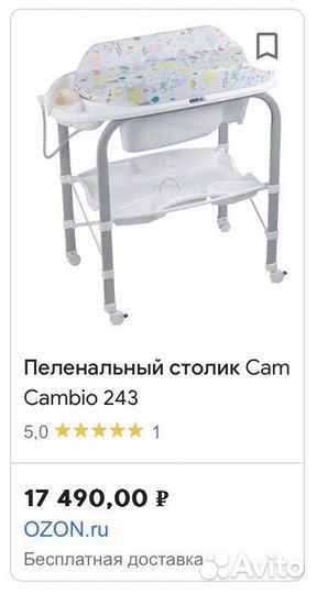 Пеленальный столик с ванночкой