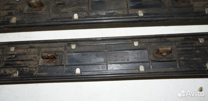 Накладки внутр порога 4 шт. Hyundai ix 55