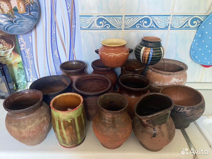 Старинные крынки,горшочки