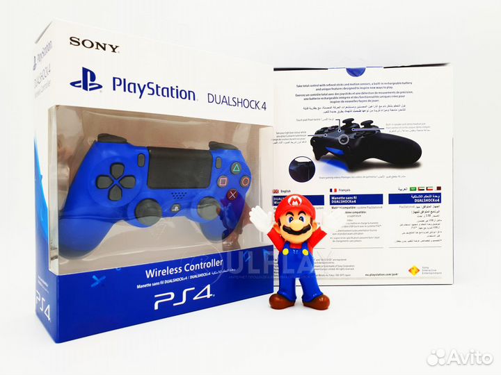 Новый джойстик PS4 Ver.2 Wave Blue v2 (CUH-zct2e)