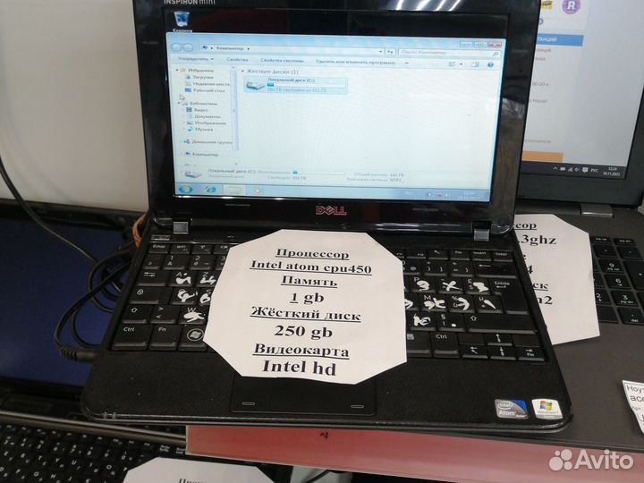 Нетбук Dell intel atom 450