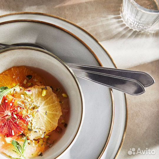 Тарелка Чаша IKEA Gladelig 14см 4шт керамогранит