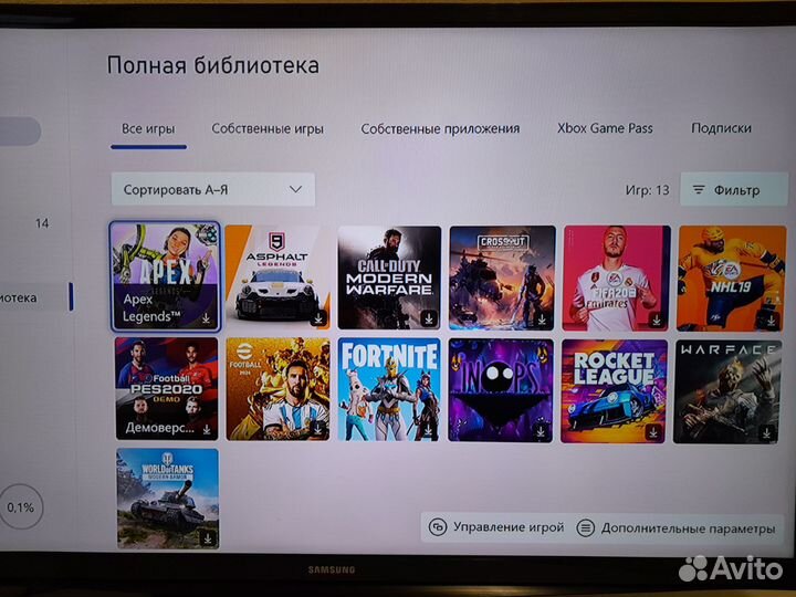 Xbox one s 1tb с играми