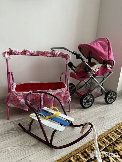Коляска, санки, кроватка