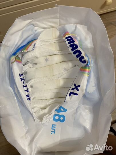 Подгузники-трусики manu XL 12-17 кг