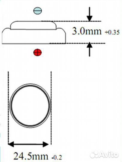 Аккумулятор ET LIR2430 литиевый