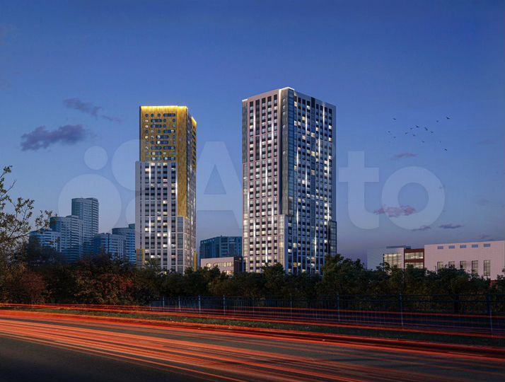 2-к. квартира, 58,7 м², 15/29 эт.