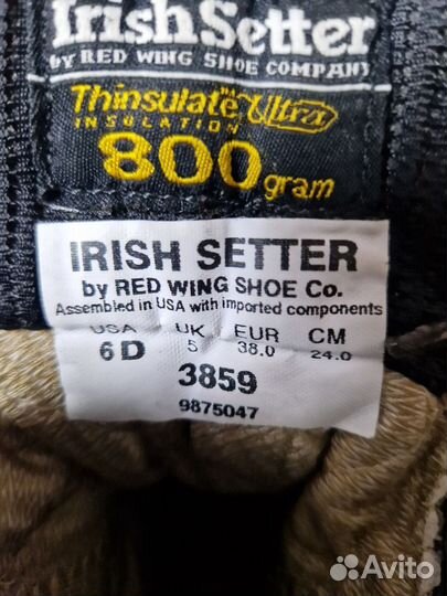 Оригинал Ботинки Irish Setter shadow trek Gor-Tex