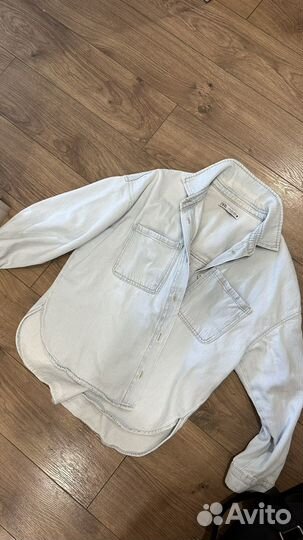 Джинсовая рубашка zara