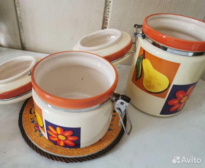 Банки для сыпучих продуктов керамика