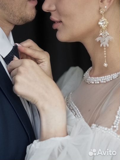 Свадебные серьги