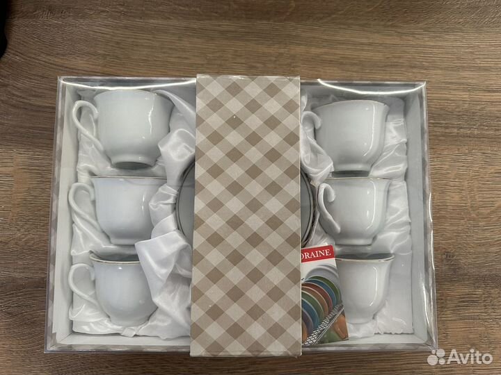 Набор кофейных чашек из фарфора