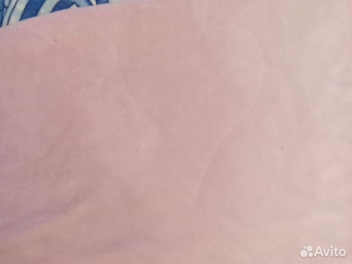 Плед флисовый розовый для девочки