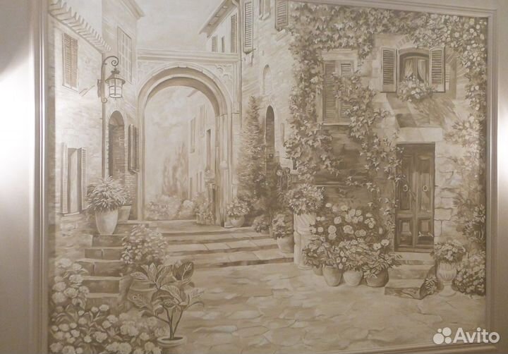 Роспись стен в интерьере