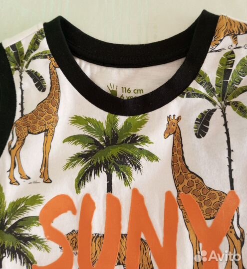 Майка Suny state (Fun day ) для мальчика 110 рост