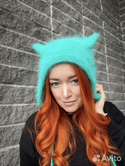 Шапка чепчик с ушками