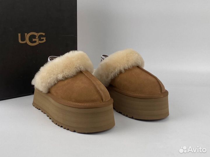 Ugg Funkette Suede Platform Chestnut