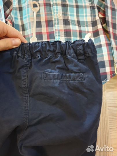 Нарядный костюм рубашка и брюки р.86