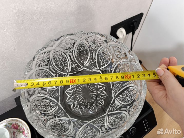 Ваза хрустальная СССР для фруктов