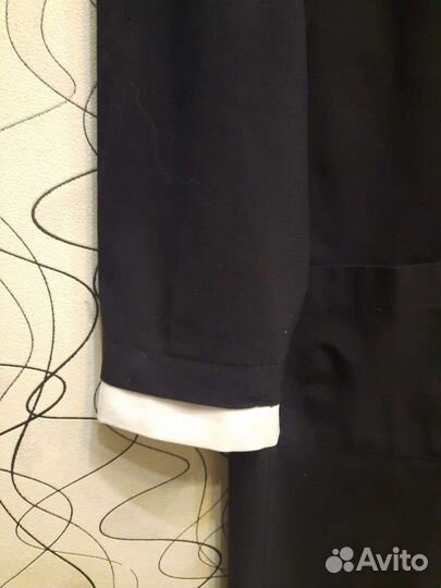 Школьное платье синее