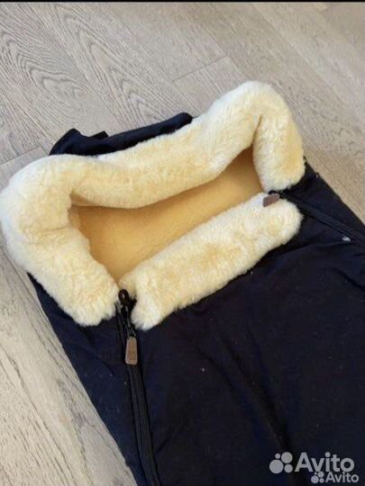 Зимний конверт voksi, натуральная шерсть