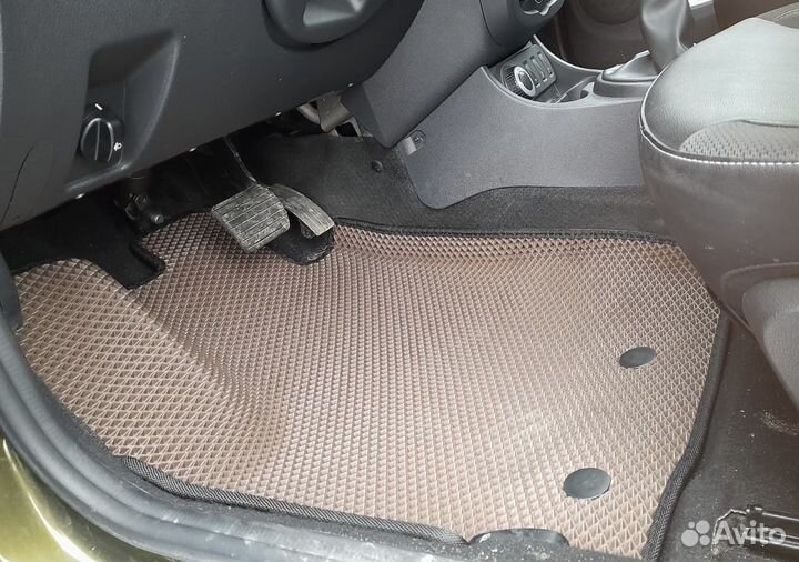 Ева коврики eva с бортами в автомобиль