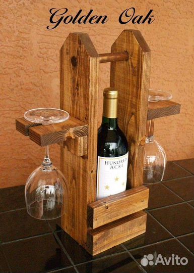 Декоративная подставка для вина. Из ольхи